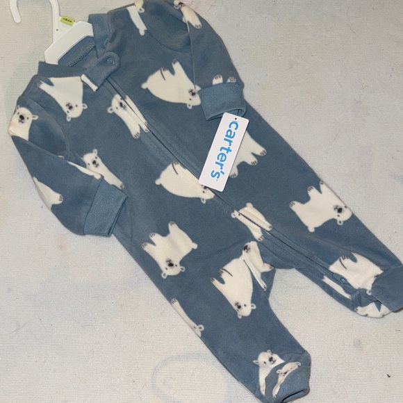 Carter's Other - Carter's Gray Polar Bear Footie